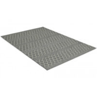 Madrid Bell grå/hvit - teppe med gummiert underside
